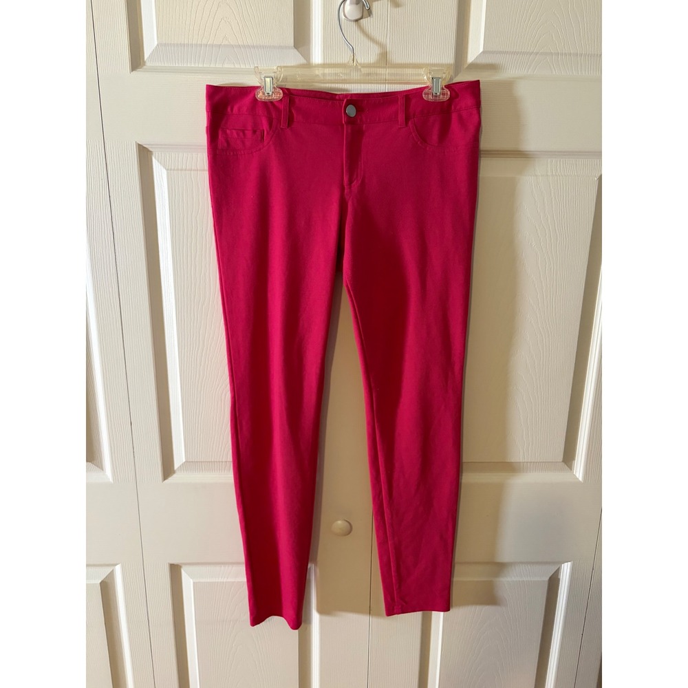 A. Byer Womens Hot Pink Skinny Pants Size 11 Stretch Five Pocket Trousers